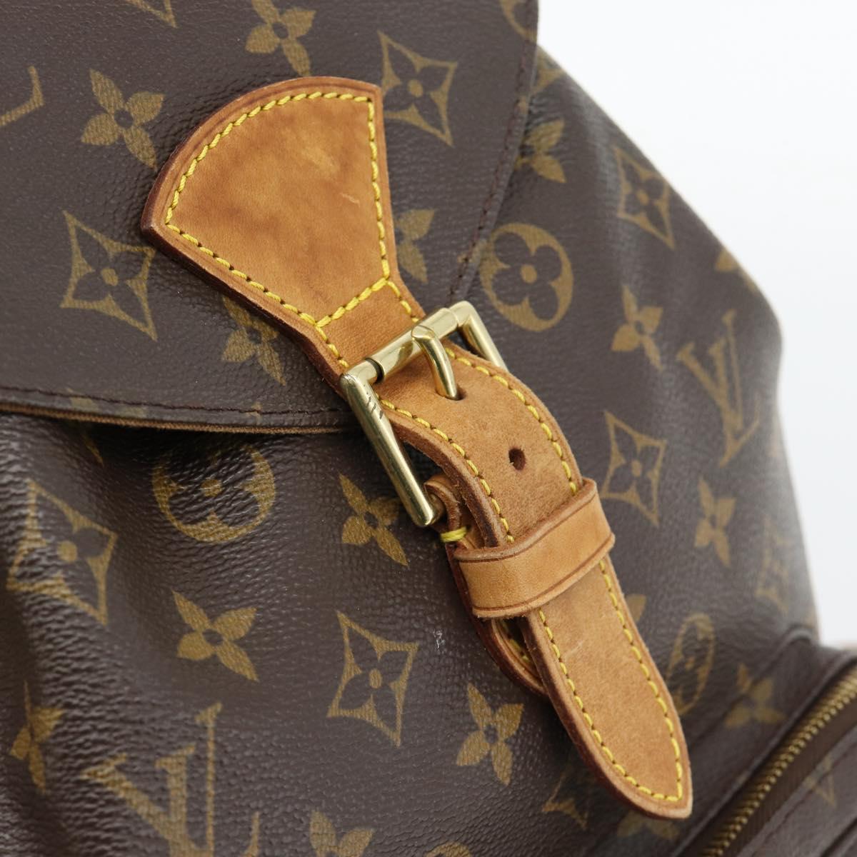 LOUIS VUITTON Monogram Montsouris GM Backpack M51135 LV Auth ka4411