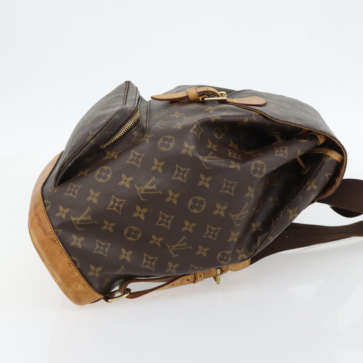 LOUIS VUITTON Monogram Montsouris GM Backpack M51135 LV Auth ka4411