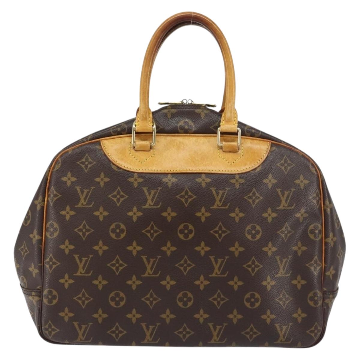 LOUIS VUITTON Monogram Deauville Hand Bag M47270 LV Auth ka442