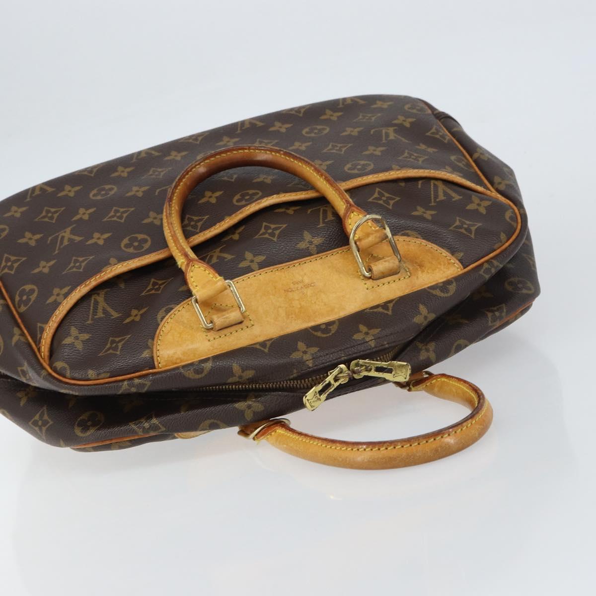 LOUIS VUITTON Monogram Deauville Hand Bag M47270 LV Auth ka442