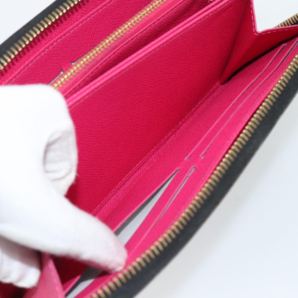 LOUIS VUITTON Monogram Multicolor Zippy Wallet Black M60243 LV Auth ka4424