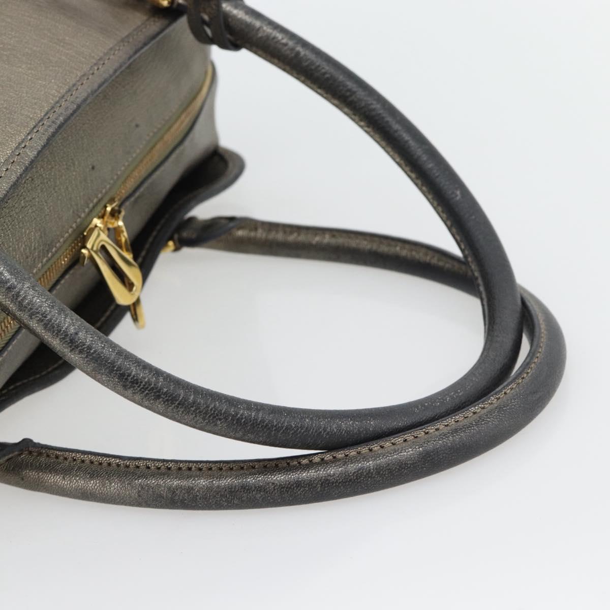 LOEWE Amazona 36 Hand Bag Suede Bronze Gold Auth ka4425