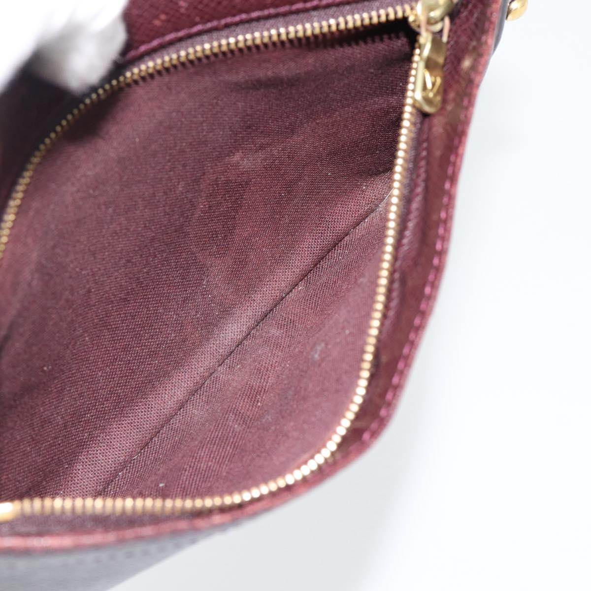 LOUIS VUITTON Taiga Karga Clutch Bag Ardoise M30812 LV Auth ka4427