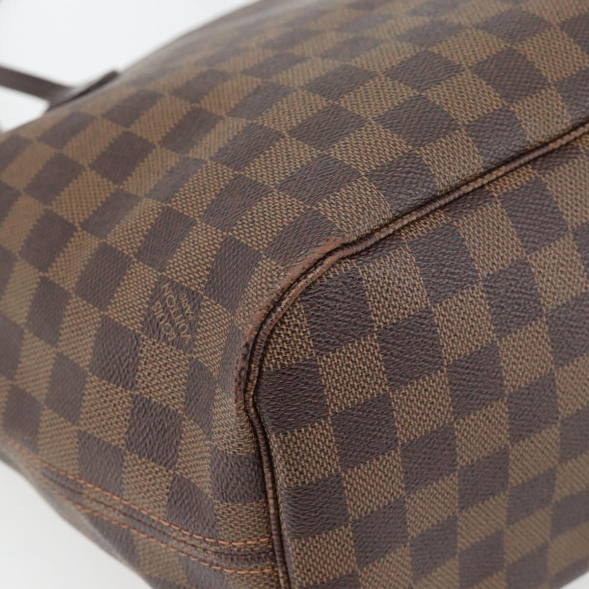 LOUIS VUITTON Damier Ebene Neverfull MM Tote Bag N51105 LV Auth ka4432