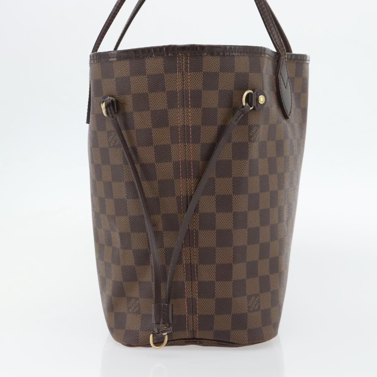 LOUIS VUITTON Damier Ebene Neverfull MM Tote Bag N51105 LV Auth ka4432