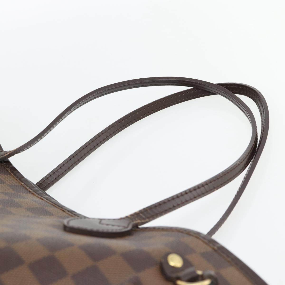 LOUIS VUITTON Damier Ebene Neverfull MM Tote Bag N51105 LV Auth ka4432