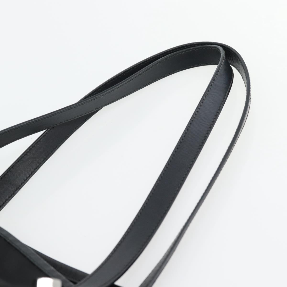 PRADA Bijoux Tote Bag Nylon Black Silver Auth ka4445A