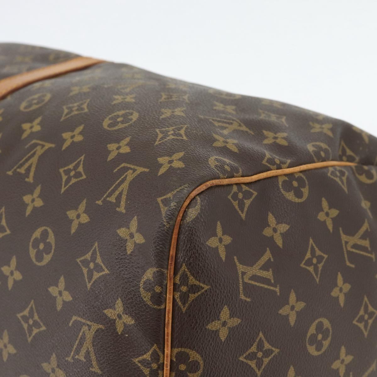 LOUIS VUITTON Monogram Keepall 55 Boston Bag M41424 LV Auth ka4447