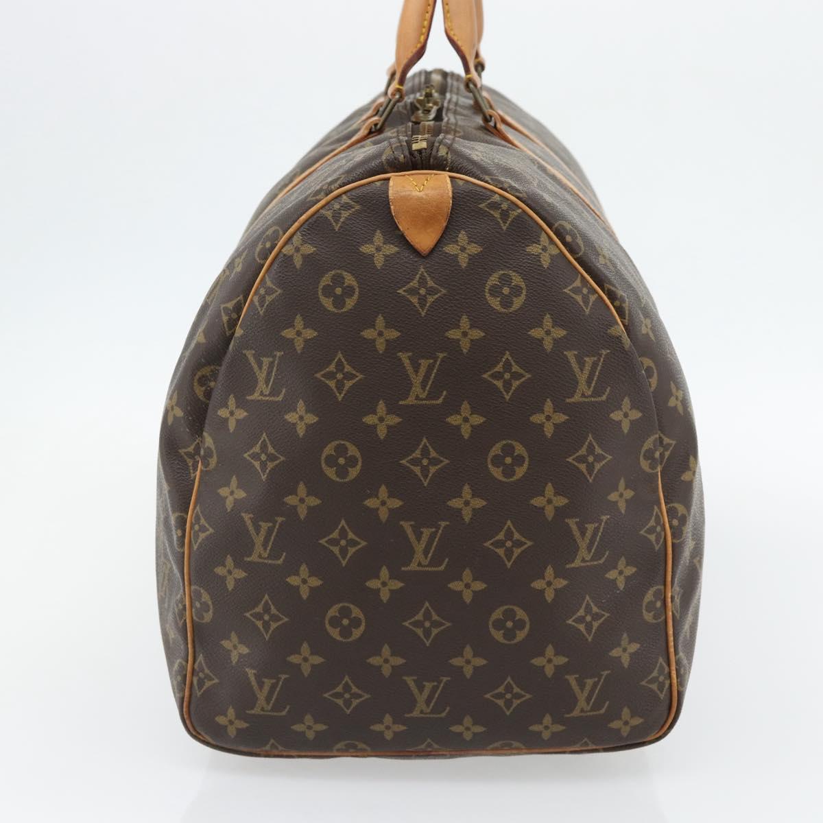 LOUIS VUITTON Monogram Keepall 55 Boston Bag M41424 LV Auth ka4447