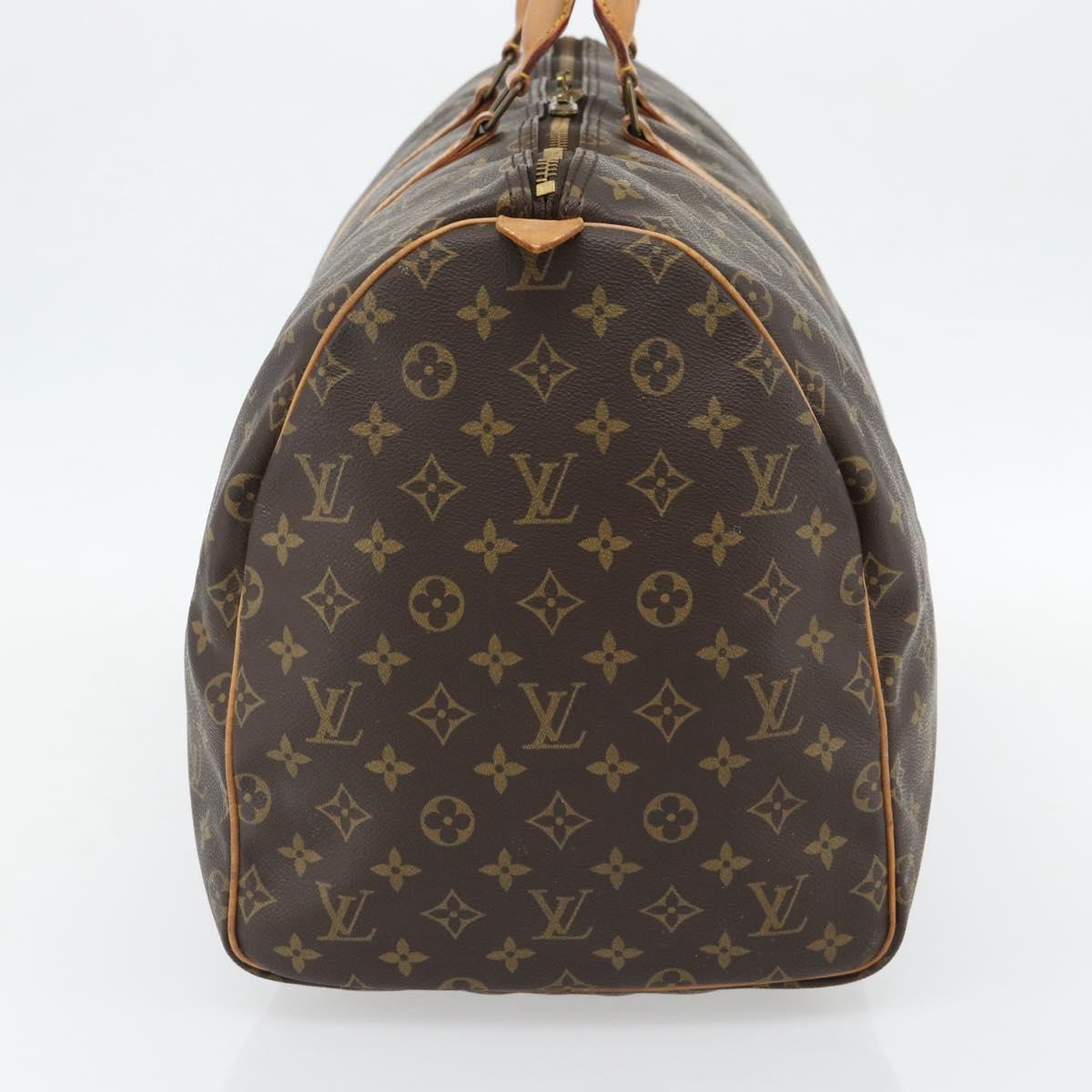 LOUIS VUITTON Monogram Keepall 55 Boston Bag M41424 LV Auth ka4447