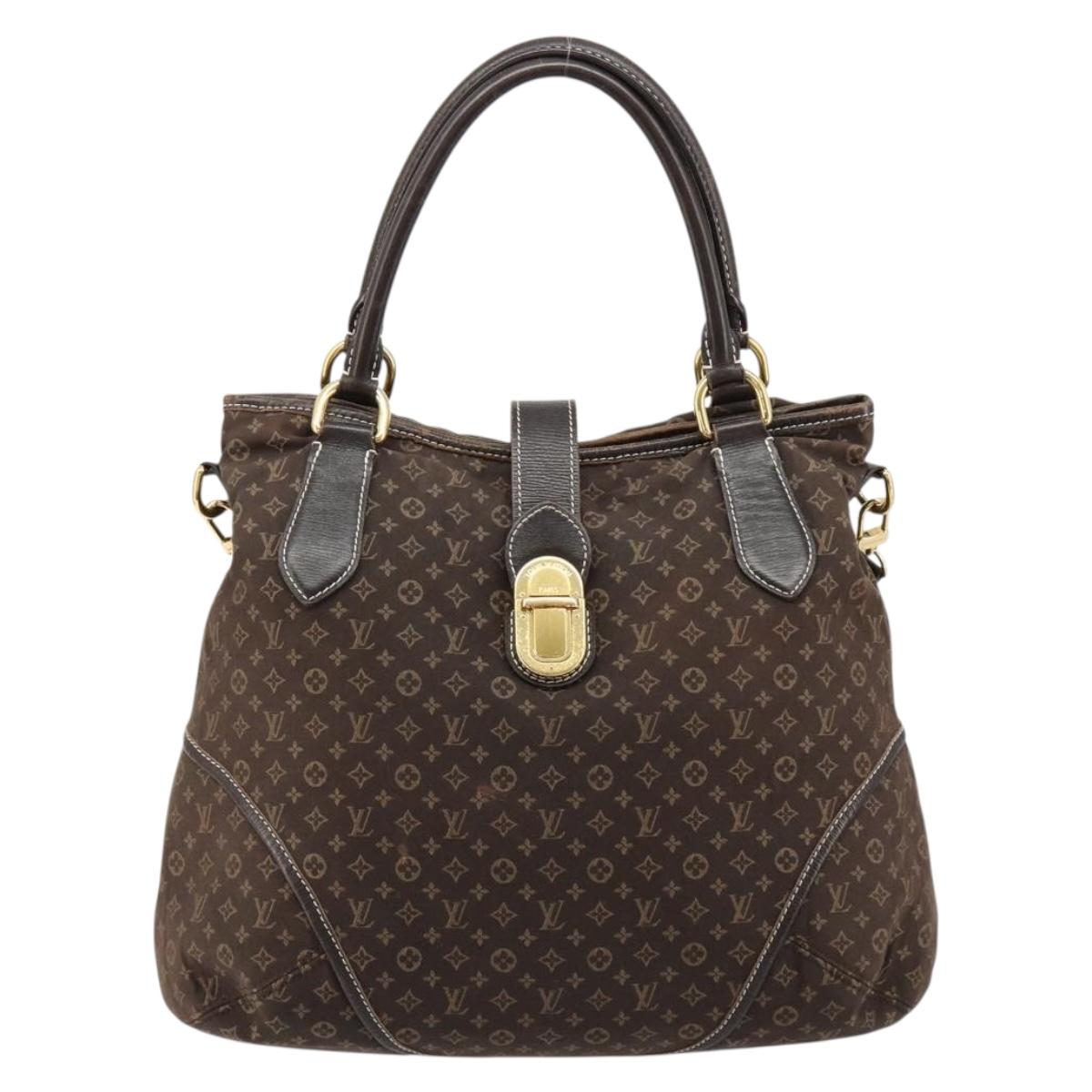 LOUIS VUITTON Monogram Idylle Elegy Hand Bag Black M56696 LV Auth ka4449