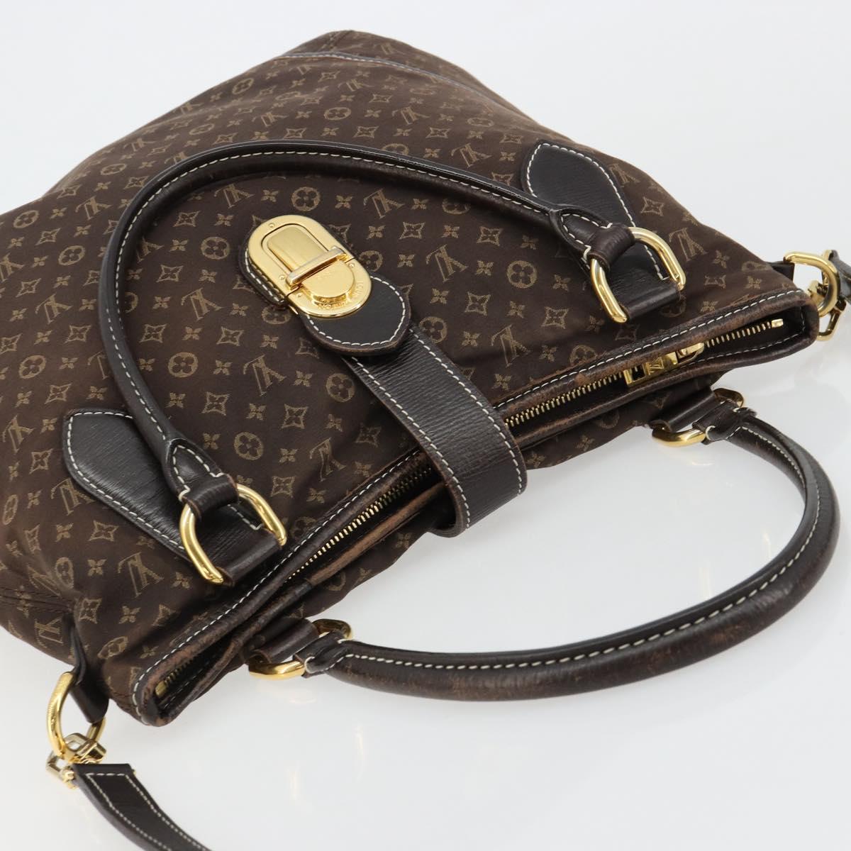 LOUIS VUITTON Monogram Idylle Elegy Hand Bag Black M56696 LV Auth ka4449