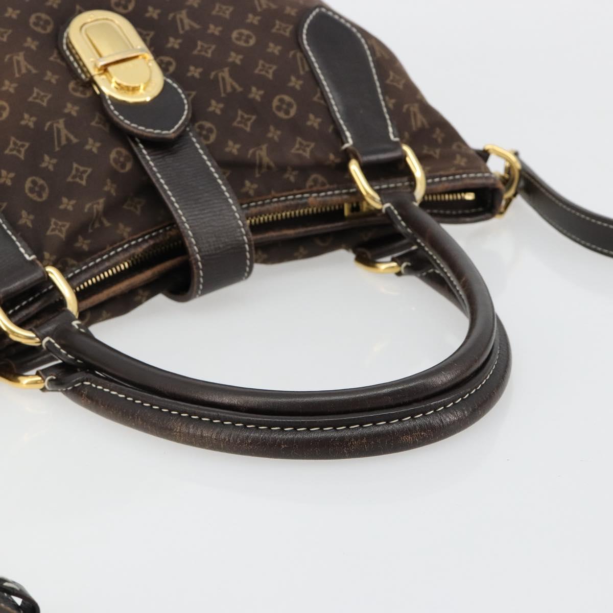 LOUIS VUITTON Monogram Idylle Elegy Hand Bag Black M56696 LV Auth ka4449