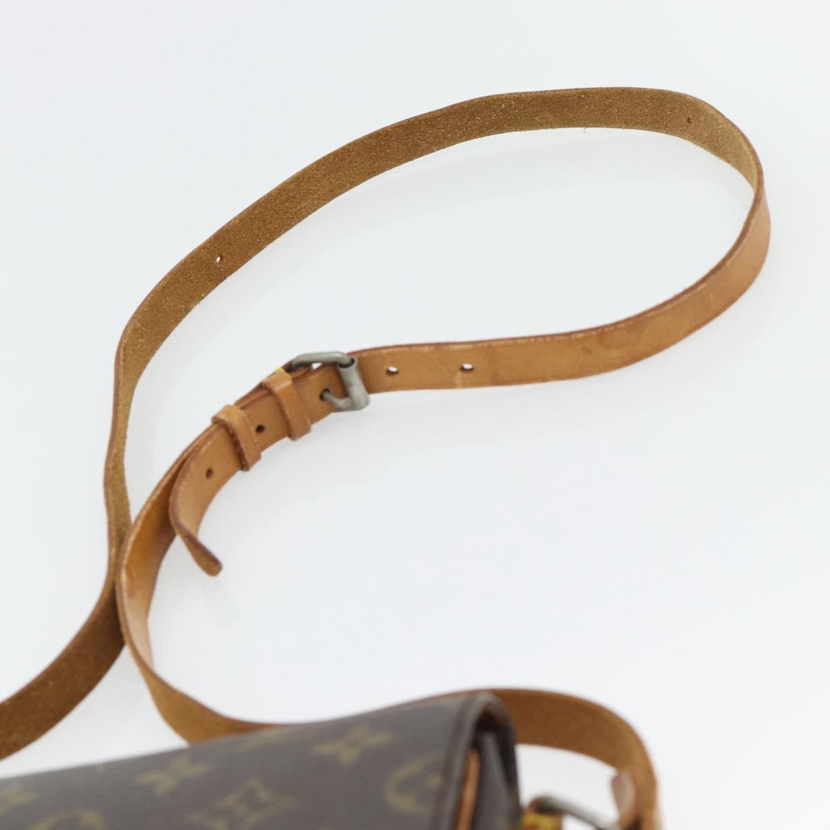 LOUIS VUITTON Monogram Cartouchiere PM Shoulder Bag M51254 LV Auth ka4477