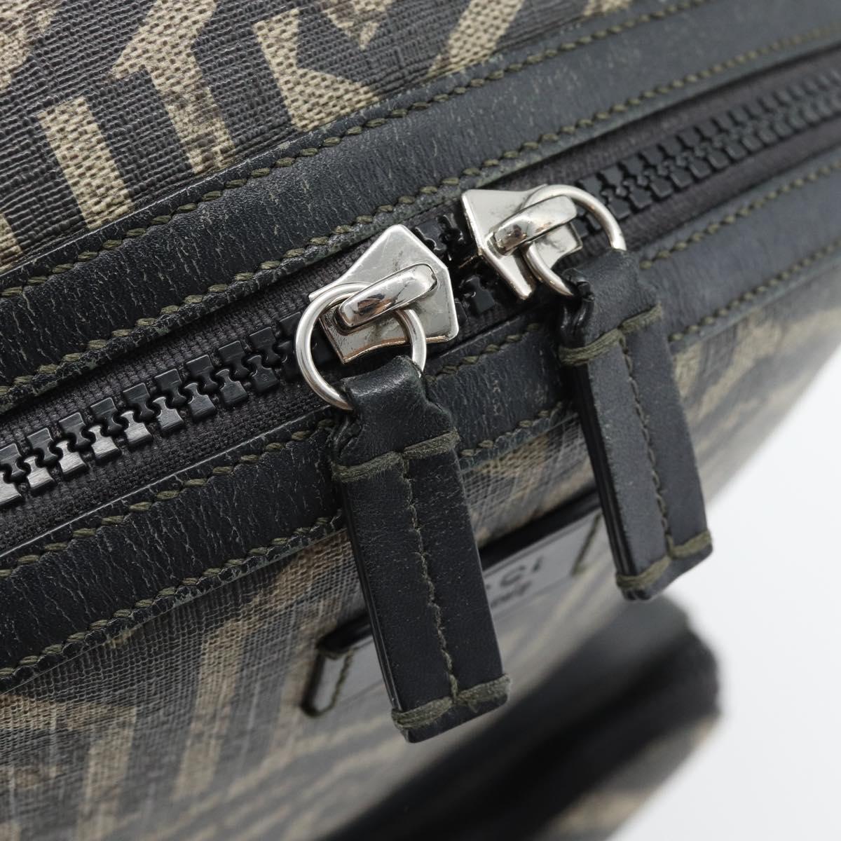 GUCCI GG Supreme Caleido Backpack PVC Beige Silver 406370 Auth ka4479