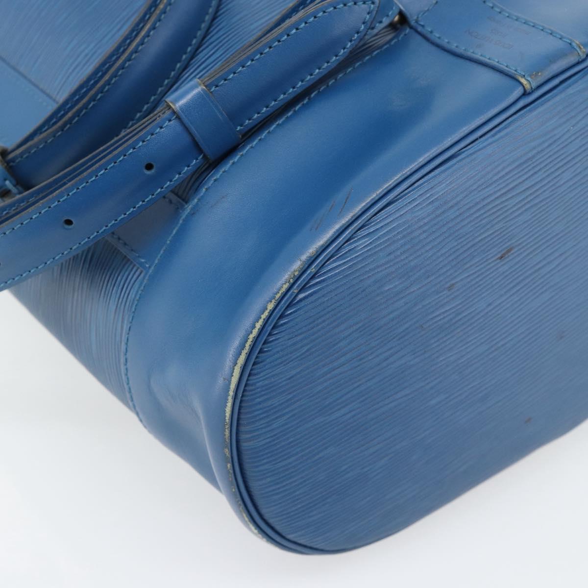 LOUIS VUITTON Epi Randonnee PM Shoulder Bag Blue M52355 LV Auth ka4516A