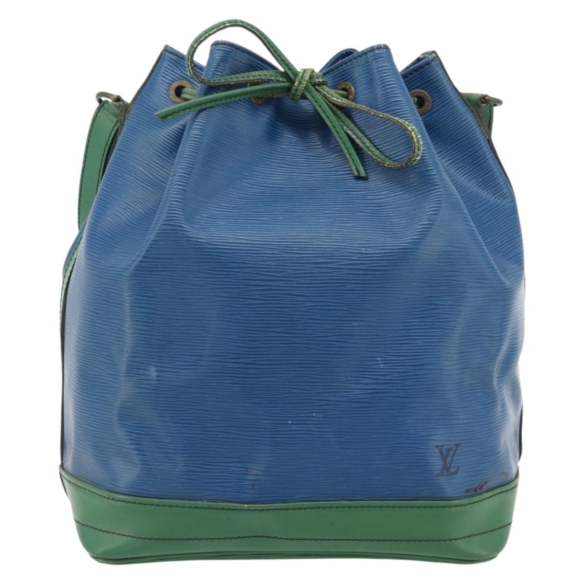 LOUIS VUITTON Epi Noe Shoulder Bag Bicolor Green Blue M44044 LV Auth ka4518