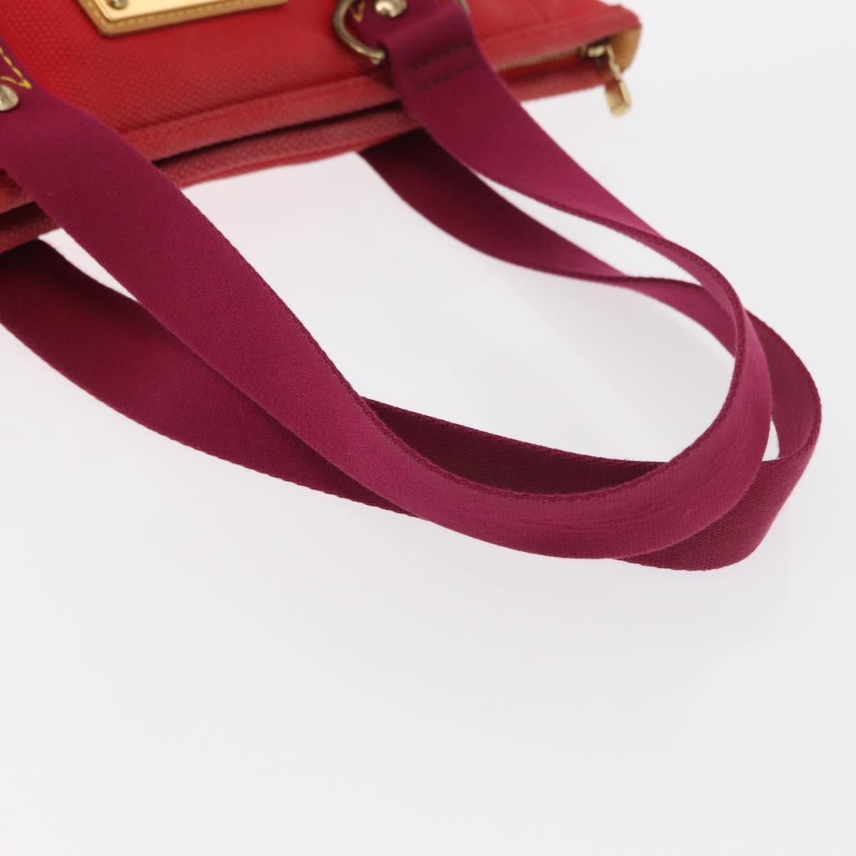 LOUIS VUITTON Antigua Cabas MM Tote Bag Red M40034 LV Auth ka453