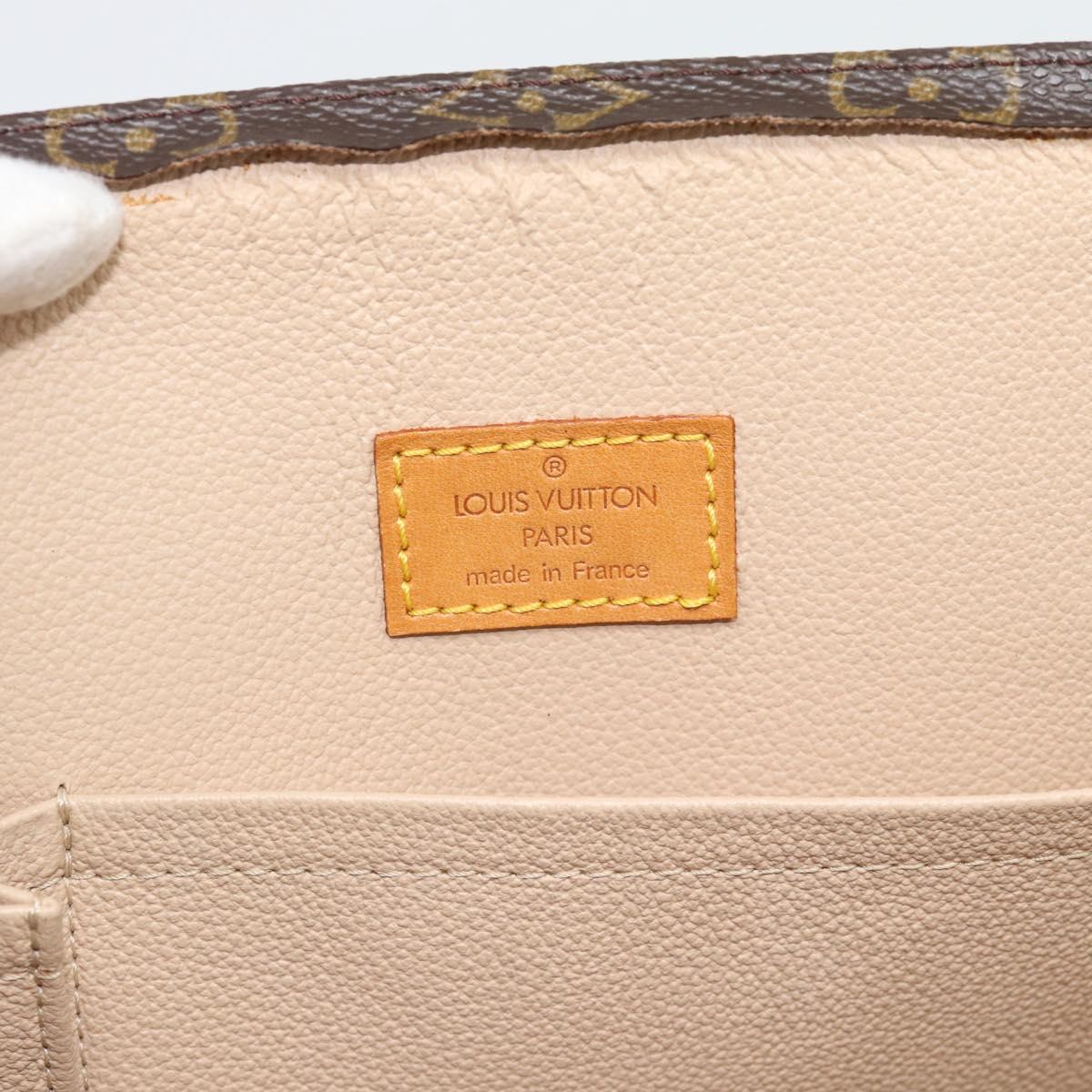 LOUIS VUITTON Monogram Sac Plat Hand Bag M51140 LV Auth ka4531
