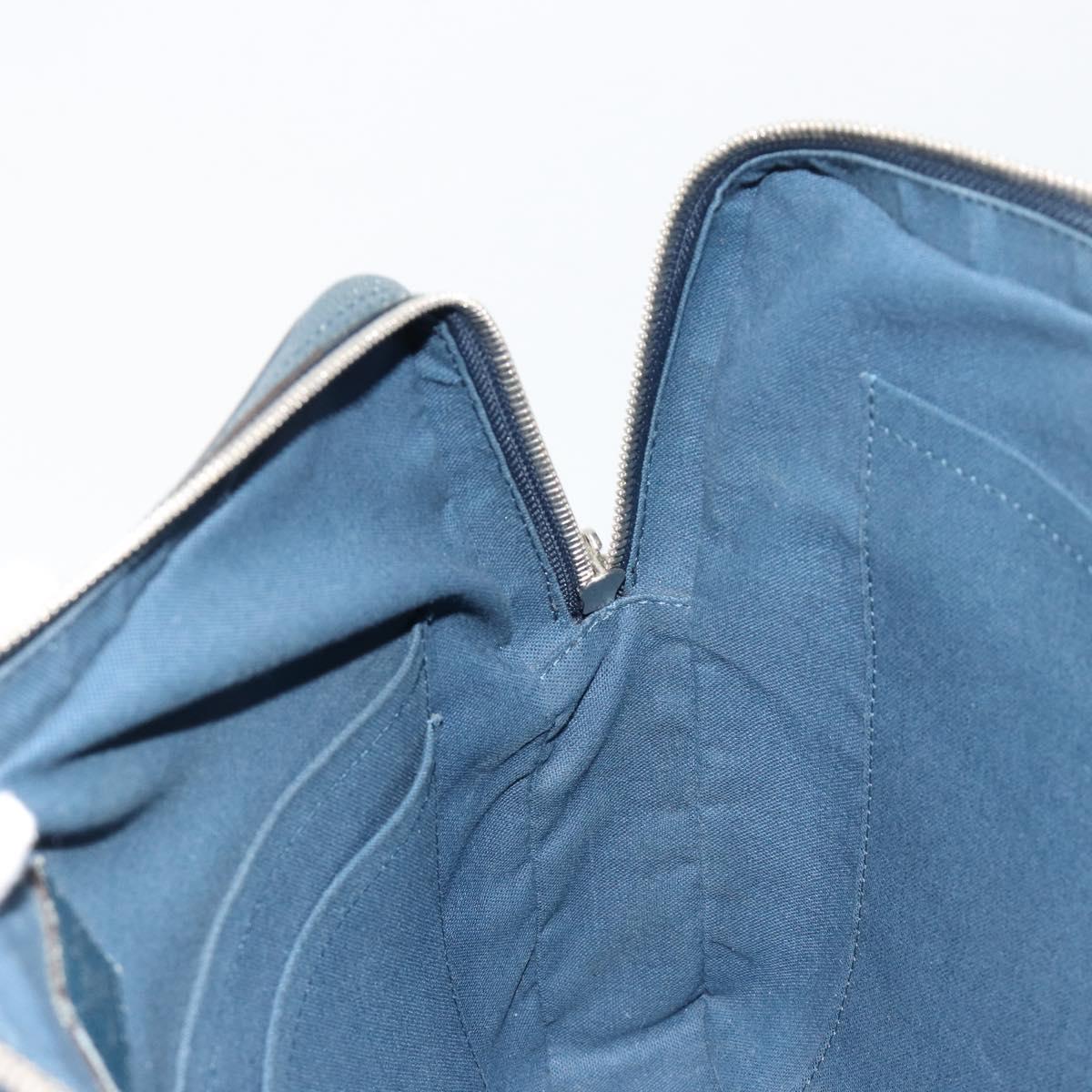 LOUIS VUITTON Taiga Porte Documents Business PDB Bag Blue M30645 LV Auth ka4533