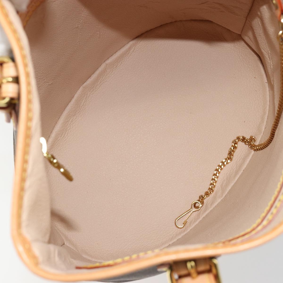 LOUIS VUITTON Monogram Bucket PM Shoulder Bag M42238 LV Auth ka4543