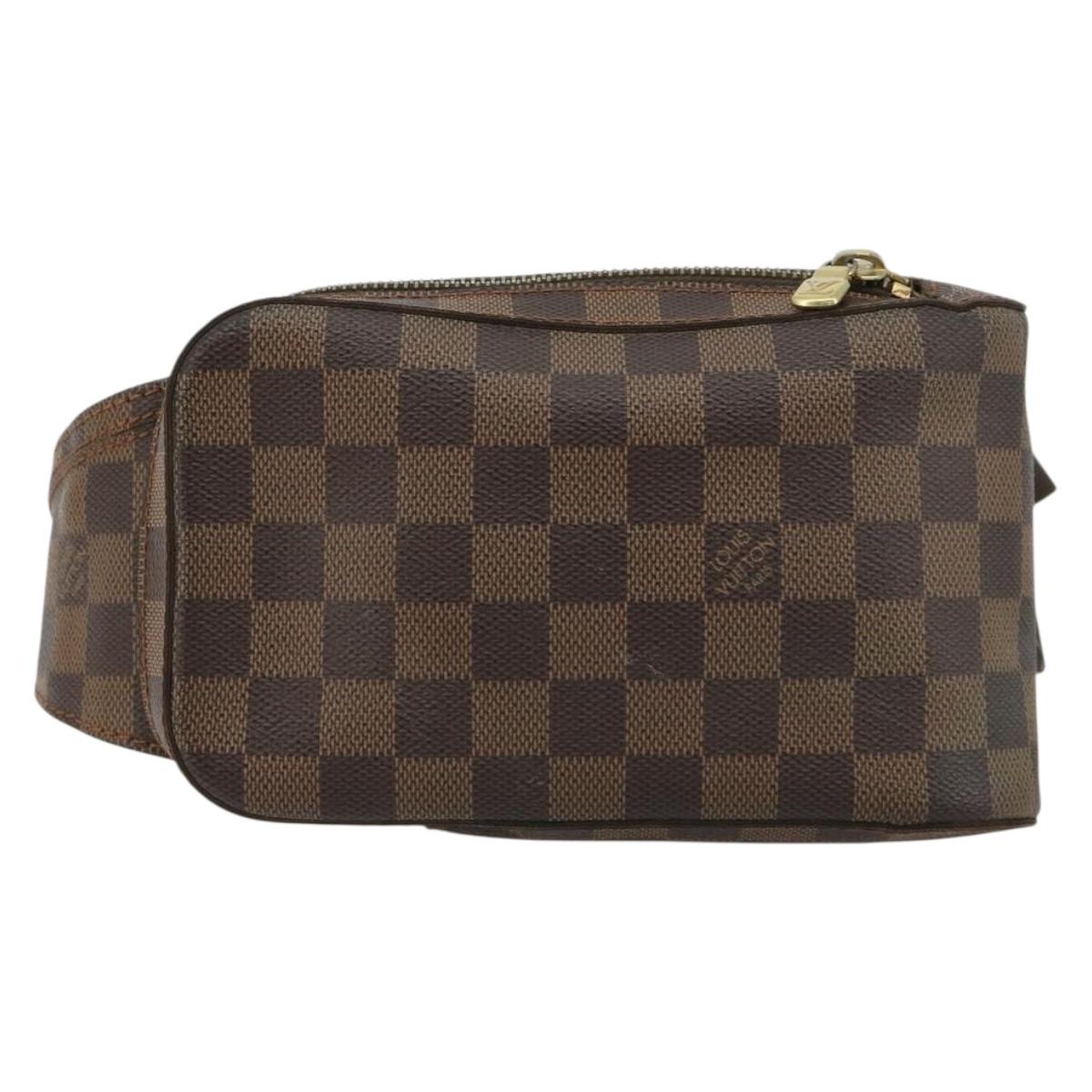 LOUIS VUITTON Damier Ebene Geronimos Shoulder Bag N51994 LV Auth ka4546A