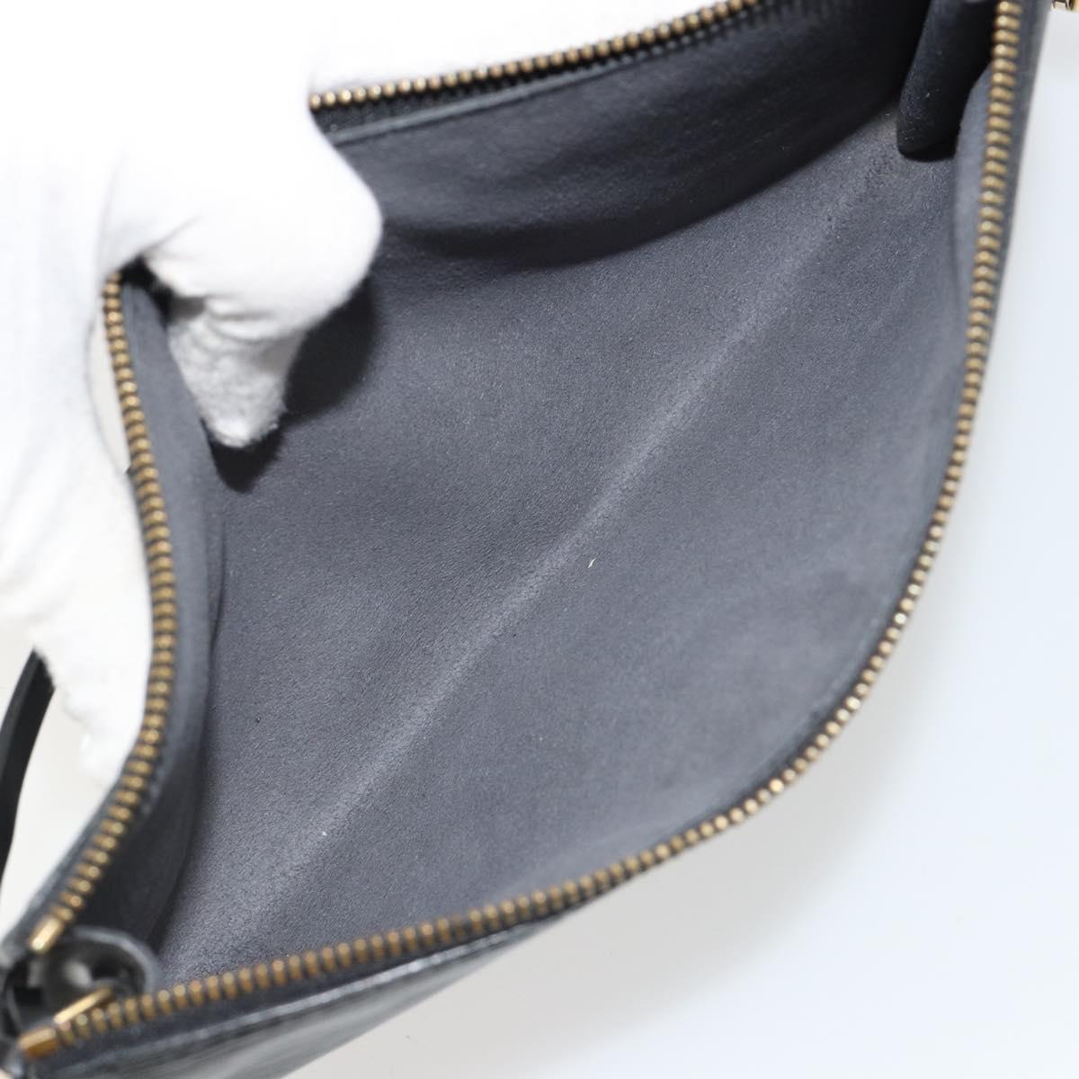 LOUIS VUITTON Epi Pochette Accessoires Accessory Pouch Black M52982 Auth ka4548A