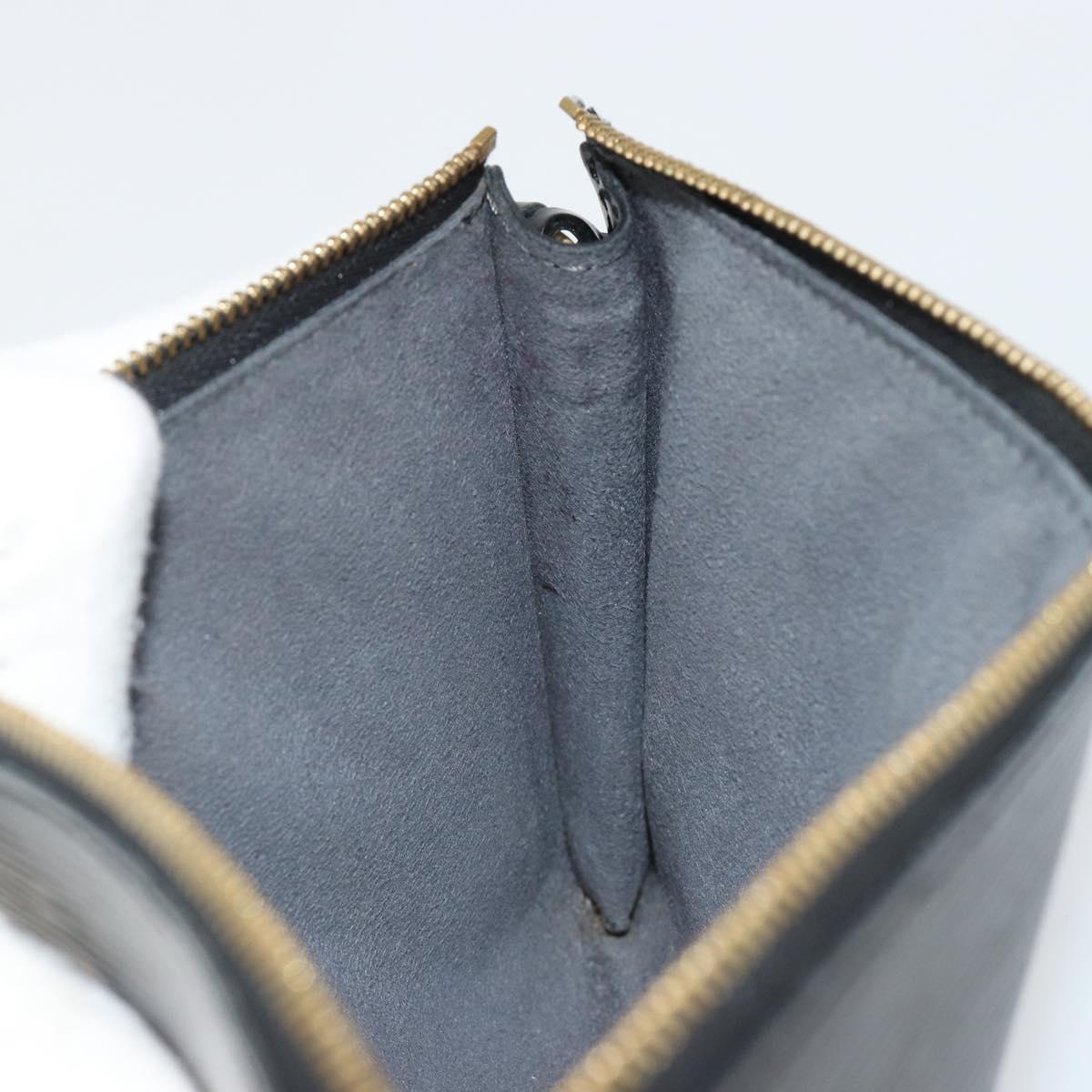 LOUIS VUITTON Epi Pochette Accessoires Accessory Pouch Black M52982 Auth ka4548A
