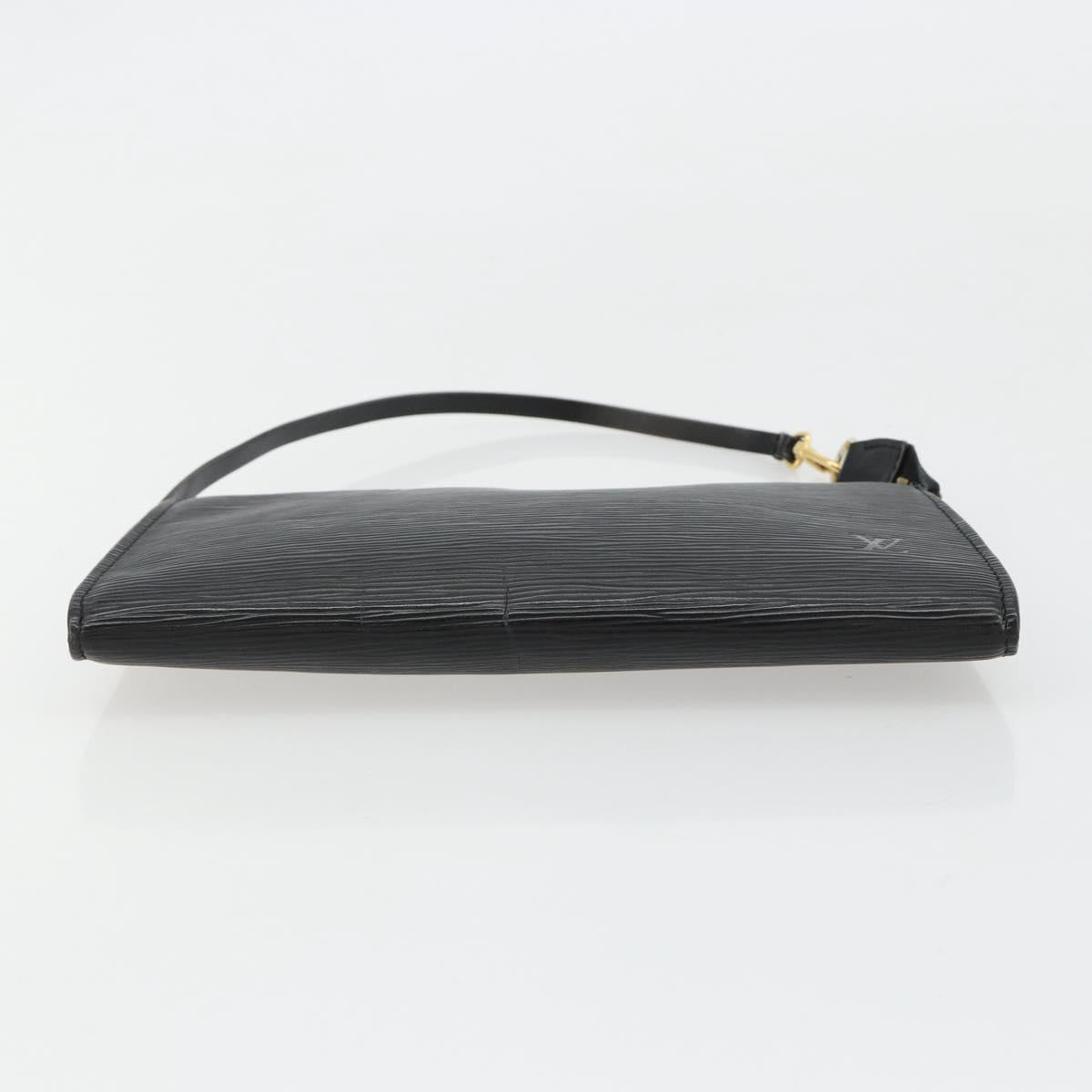 LOUIS VUITTON Epi Pochette Accessoires Accessory Pouch Black M52982 Auth ka4548A