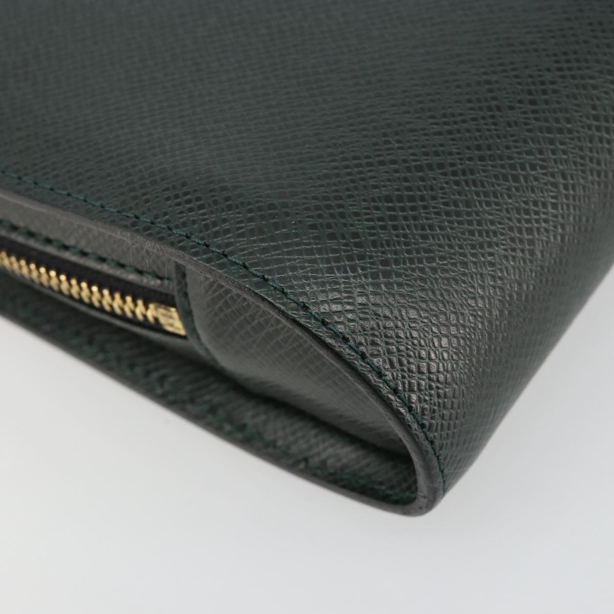LOUIS VUITTON Taiga Baikal Clutch Bag Epicea M30184 LV Auth ka4580