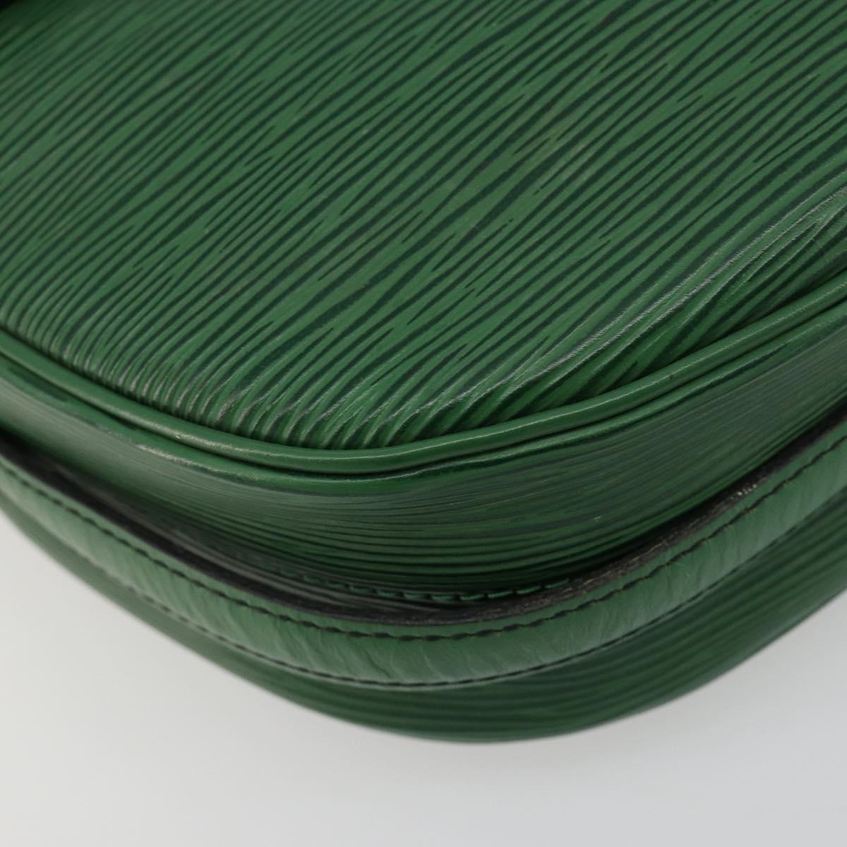 LOUIS VUITTON Epi Jeune Fille MM Shoulder Bag Green M52154 LV Auth ka4596