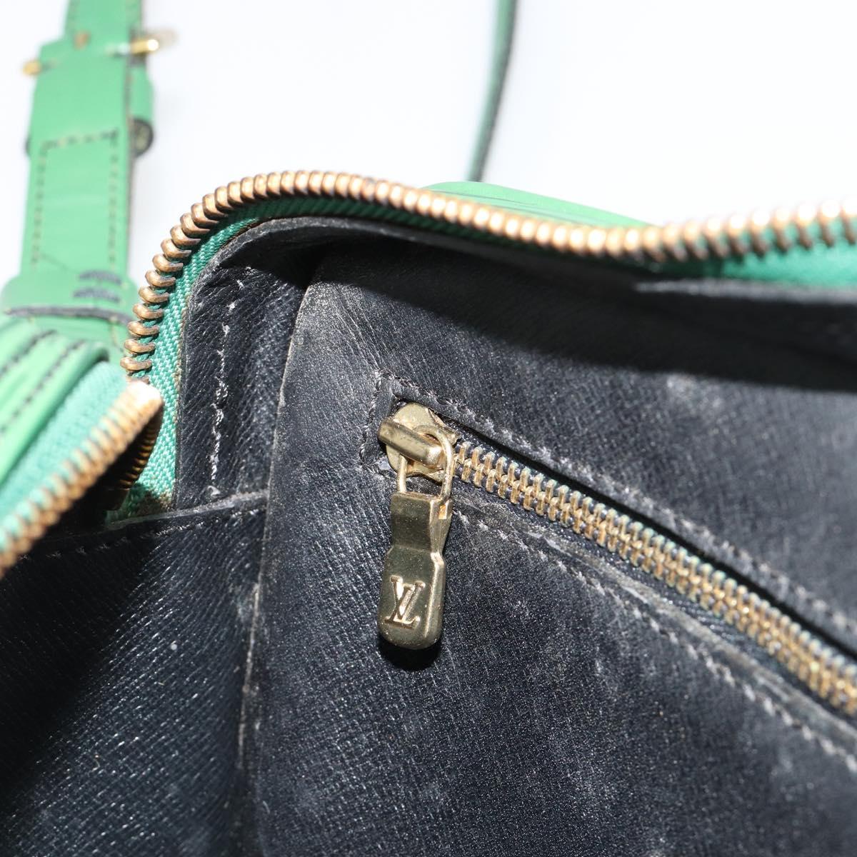LOUIS VUITTON Epi Jeune Fille MM Shoulder Bag Green M52154 LV Auth ka4596