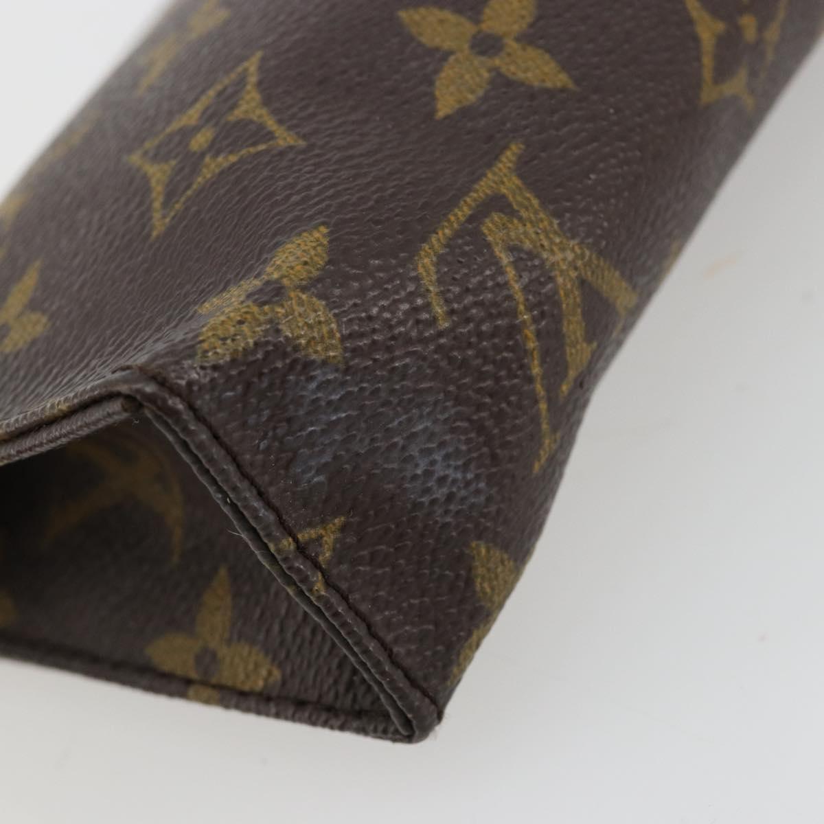 LOUIS VUITTON Monogram Poche Toilette 15 Pouch M47546 LV Auth ka4599