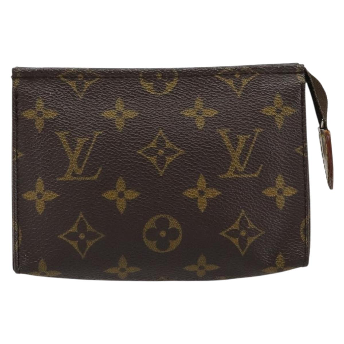 LOUIS VUITTON Monogram Poche Toilette 15 Pouch M47546 LV Auth ka4599