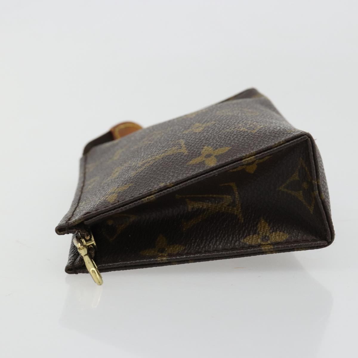 LOUIS VUITTON Monogram Poche Toilette 15 Pouch M47546 LV Auth ka4599