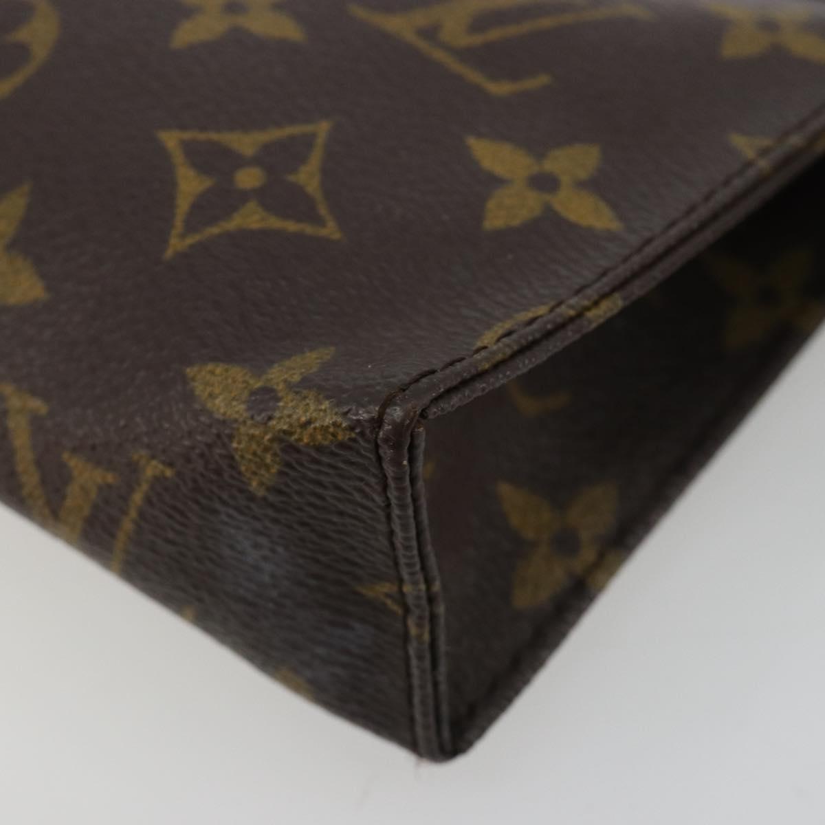 LOUIS VUITTON Monogram Poche Toilette 15 Pouch M47546 LV Auth ka4599