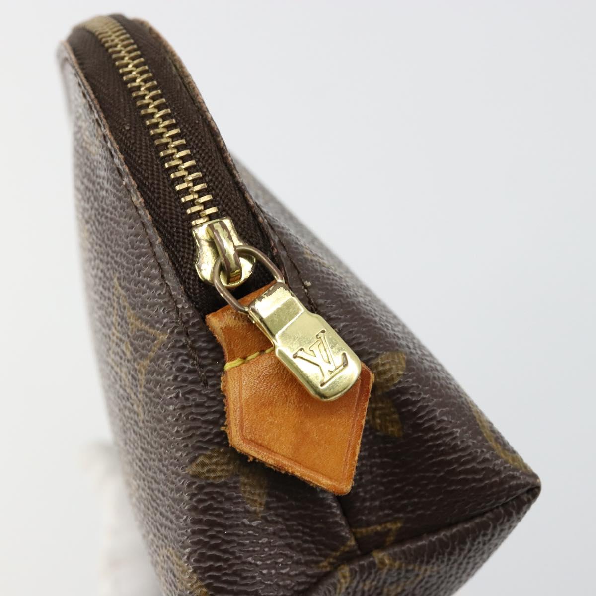 LOUIS VUITTON Monogram Pochette Cosmetic PM Pouch M43998 LV Auth ka4601