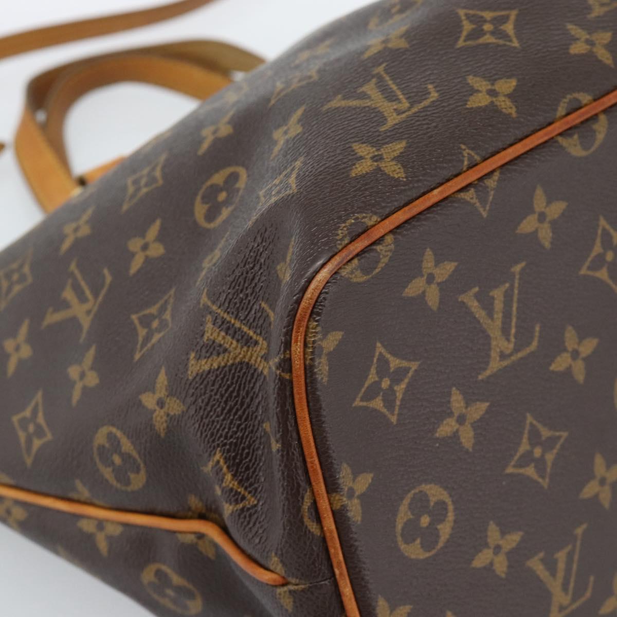LOUIS VUITTON Monogram Palermo PM Tote Bag M40145 LV Auth ka4604