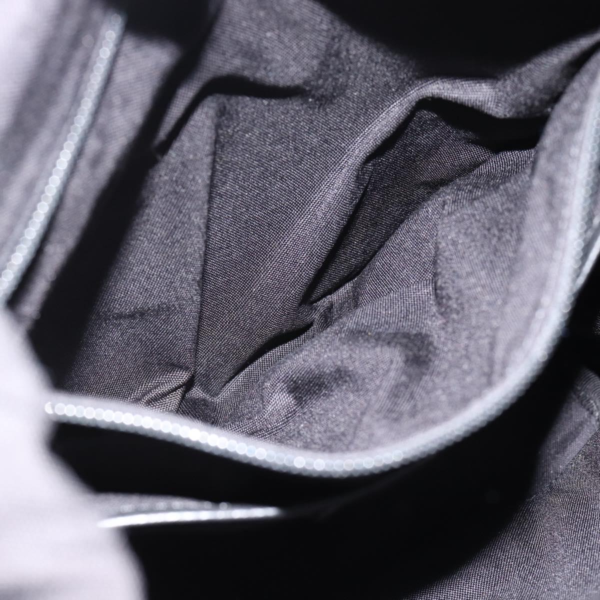 SAINT LAURENT Backpack Canvas Black Silver Auth ka4606A