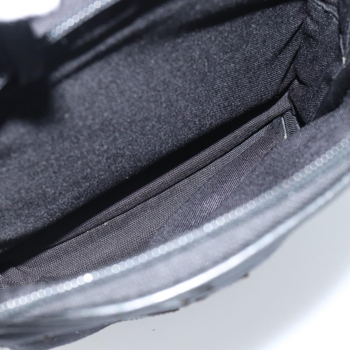 SAINT LAURENT Backpack Canvas Black Silver Auth ka4606A