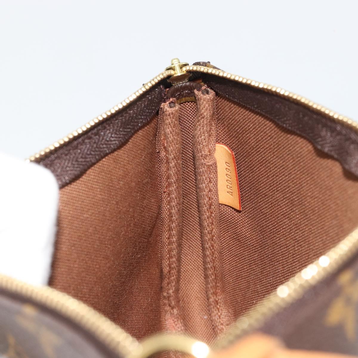 LOUIS VUITTON Monogram Pochette Accessoires Pouch M51980 LV Auth ka4619V