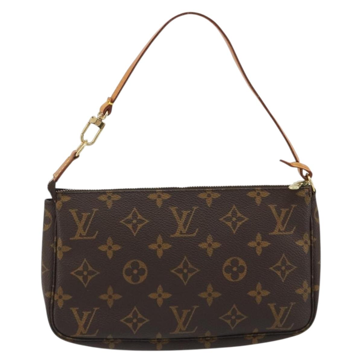 LOUIS VUITTON Monogram Pochette Accessoires Pouch M51980 LV Auth ka4619V