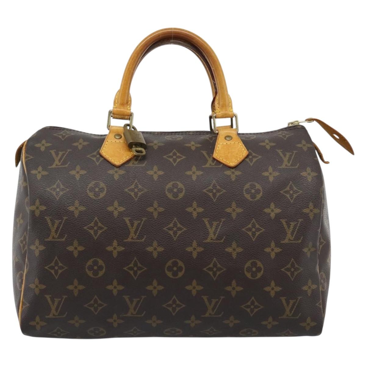 LOUIS VUITTON Monogram Speedy 30 Hand Bag M41526 LV Auth ka4625A