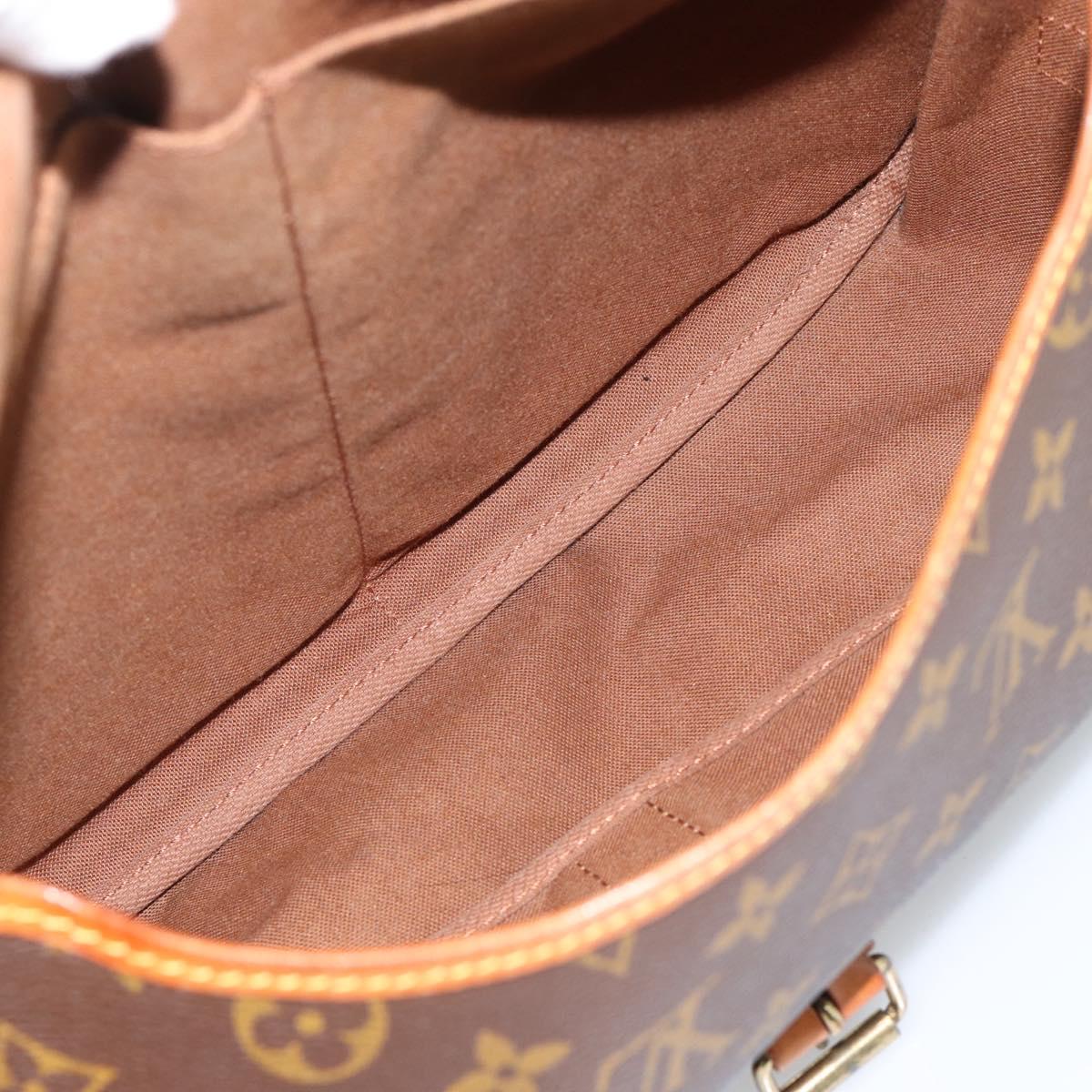 LOUIS VUITTON Monogram Saumur 35 Shoulder Bag M42254 LV Auth ka4631