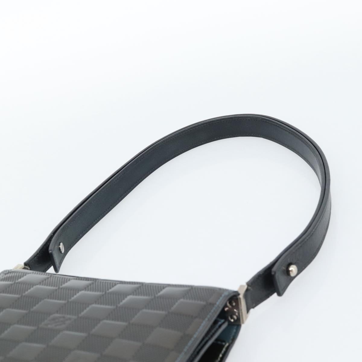 LOUIS VUITTON Damier Vernis Club Bag Green Petrol blue M92128 LV Auth ka4633