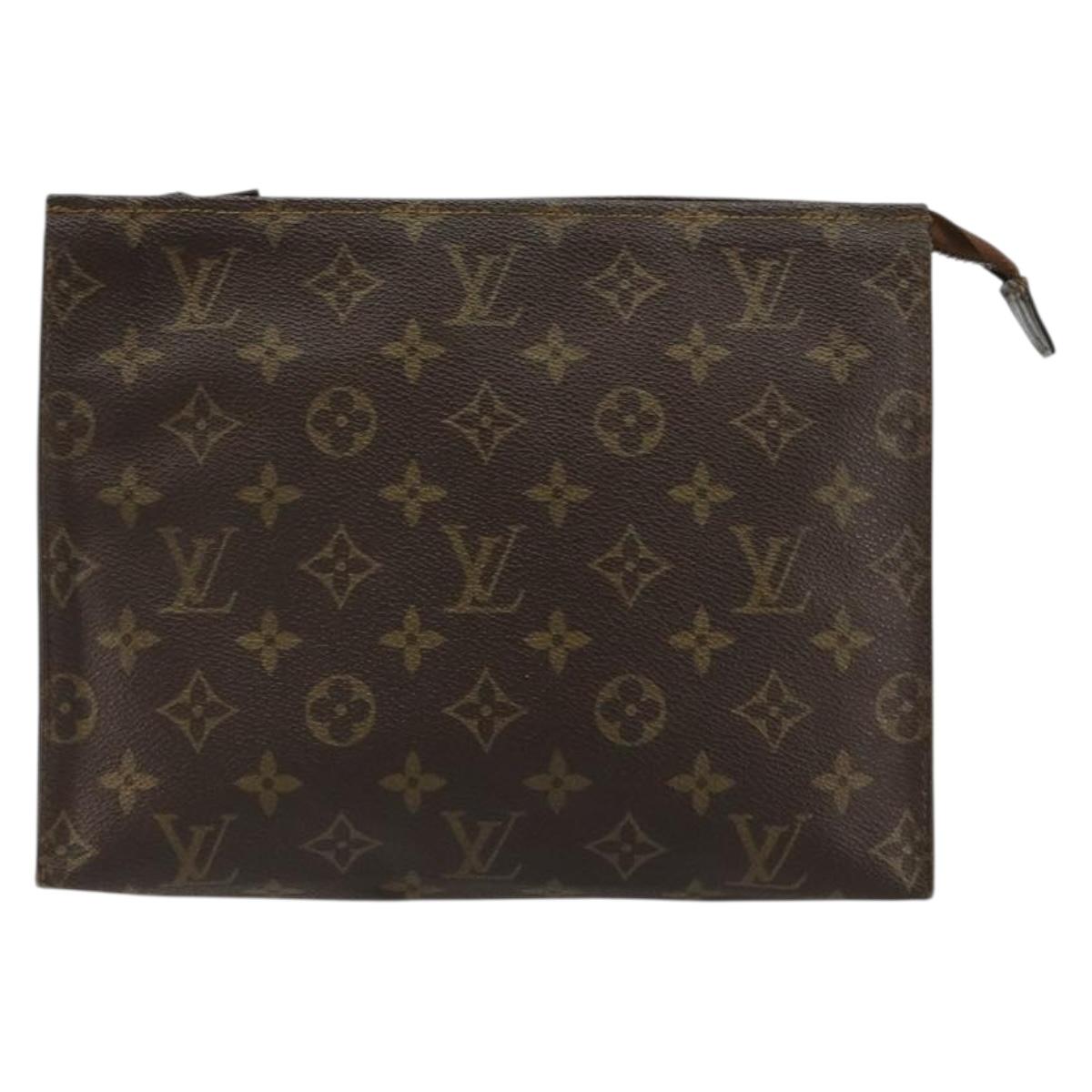 LOUIS VUITTON Monogram Poche Toilette 26 Pouch M47542 LV Auth ka4634