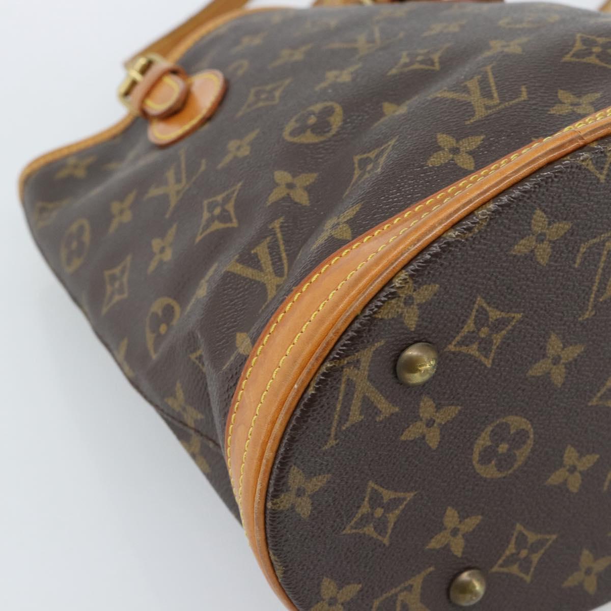 LOUIS VUITTON Monogram Bucket PM Shoulder Bag M42238 LV Auth ka4635