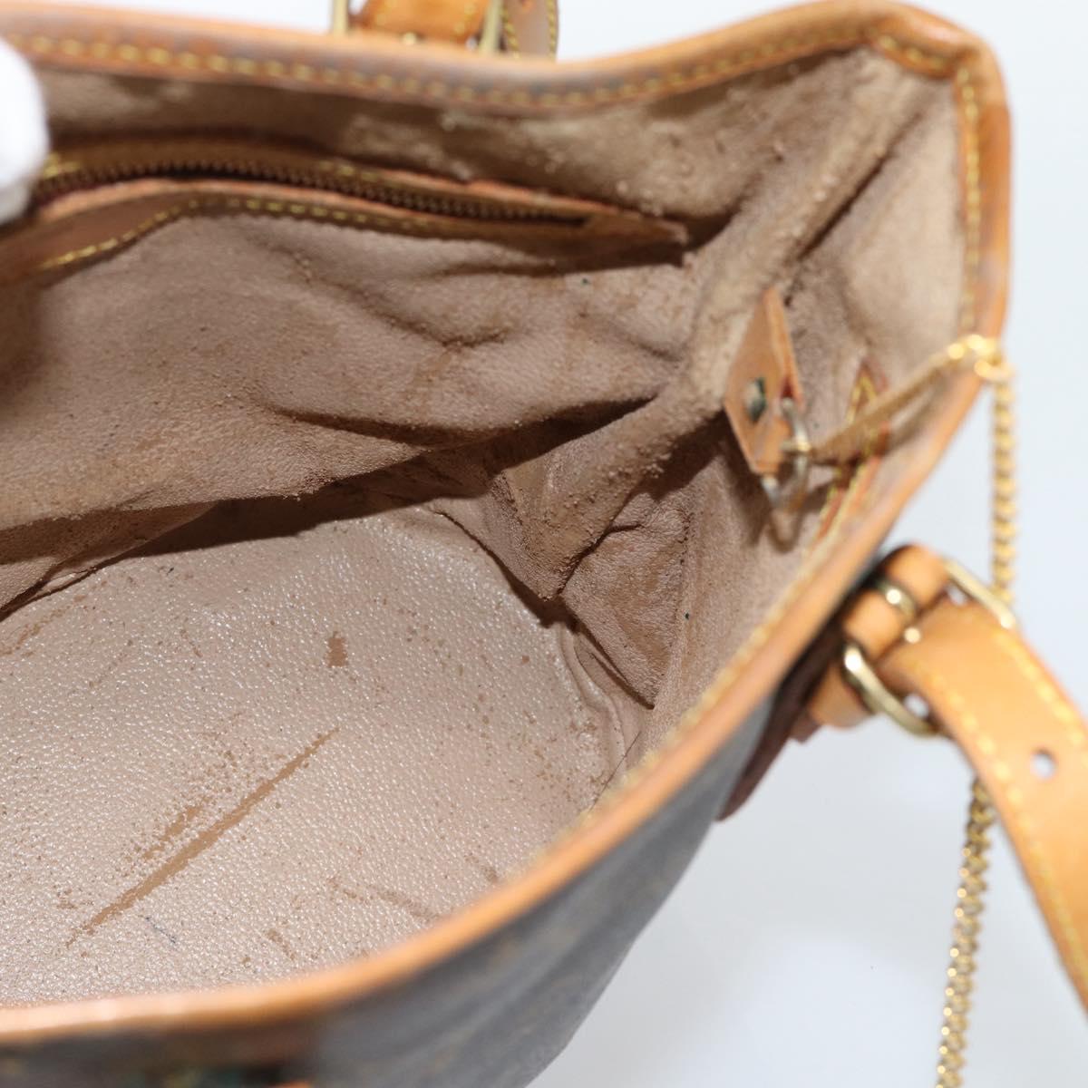 LOUIS VUITTON Monogram Bucket PM Shoulder Bag M42238 LV Auth ka4635