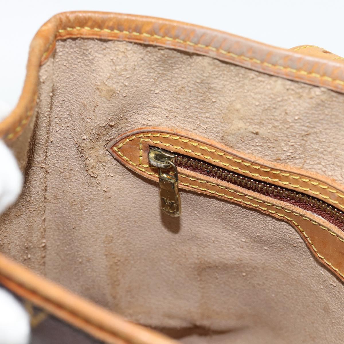 LOUIS VUITTON Monogram Bucket PM Shoulder Bag M42238 LV Auth ka4635
