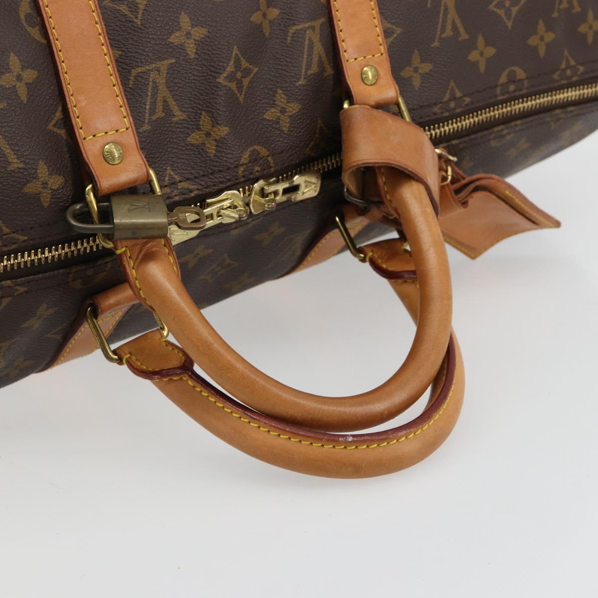 LOUIS VUITTON Monogram Keepall 50 Boston Bag M41426 LV Auth ka4646A